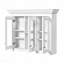 Armoire à pharmacie de 35 po avec miroir, 5 tablettes fermées et réglables, armoire de rangement murale avec portes en verre
