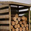 96cm W x 82.3cm D Solid Wood Log Store