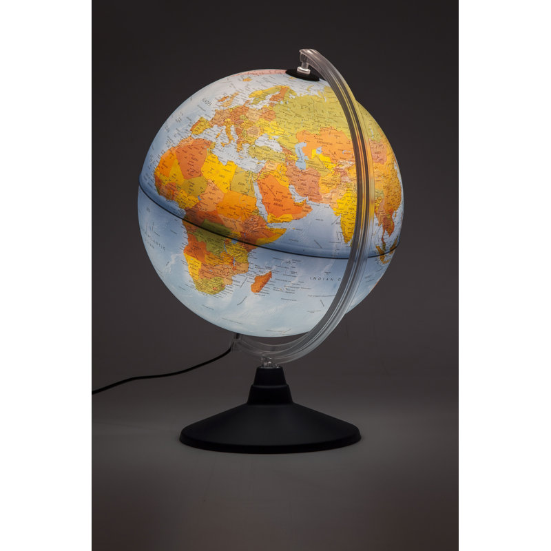 Nova Plastic / Acrylic Tabletop Globe, 26.5cm H x 27cm W x 28.5cm D
