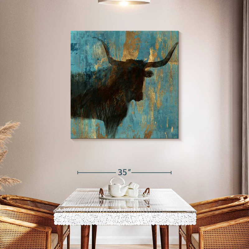 Brampt Bison I, 39" H x 39" W