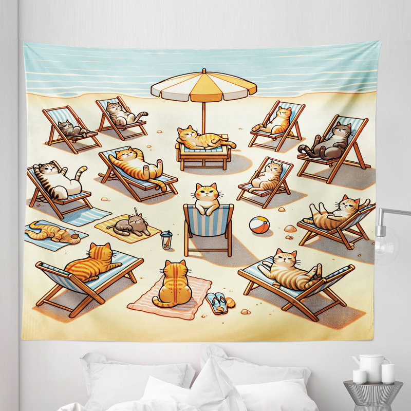 Tapisserie en microfibre, H 104 po x l 88 po