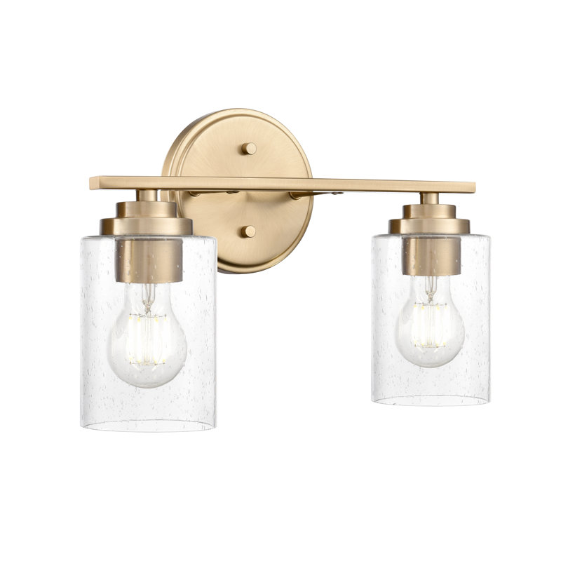 Meuble-lavabo à 2 lumières de 14,25 po de largeur Favreau - or moderne