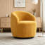 Fauteuil demi-tonneau pivotant avec anneau en métal thermolaqué noir-308043405