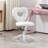 1pc, Rotating And Adjustable Height Office Chair With Heart-shaped Backrest For Home Use-518630461