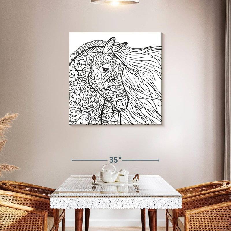 Cheval glamour Crowle, H 36 po x l 36 po