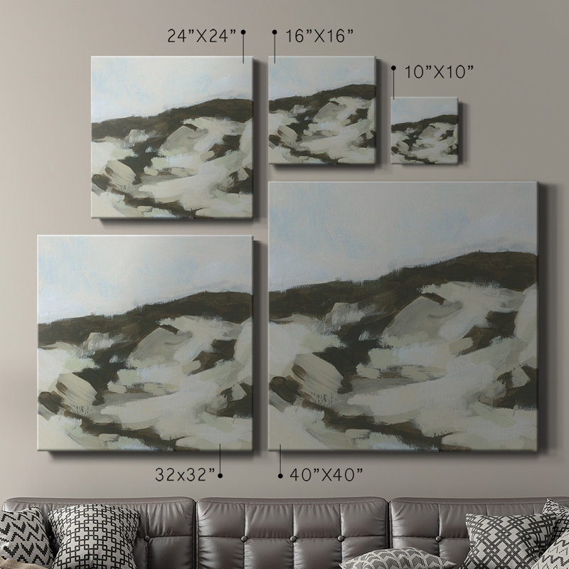 «Neutral Dune II», toile tendue avec châssis de qualité supérieure - prête à être accrochée