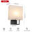 1-light Fabric Hallway Wall Sconce Indoor Light Fixture