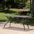 Shiny Copper 68" Rectangle Cast Aluminum Patio Table Style Rectangular Table, Finish Present