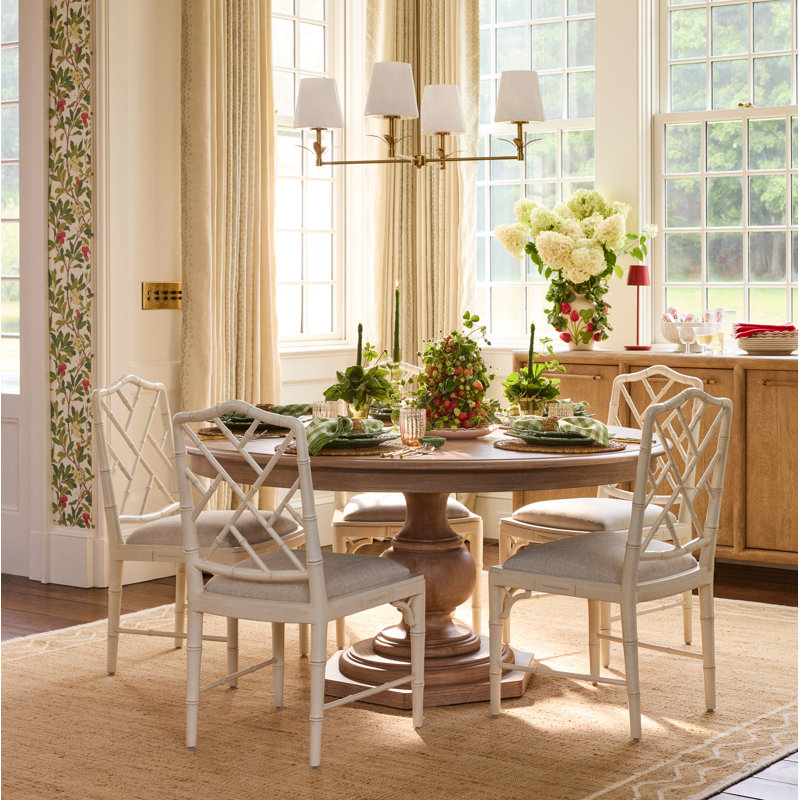 Carbie Nata Cross Back Side Chair, White