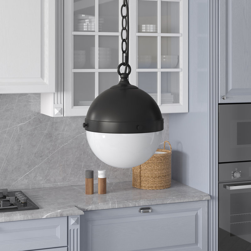 Luminaire suspendu 1 lumière Kiyonori Gianne, Bronze noirci
