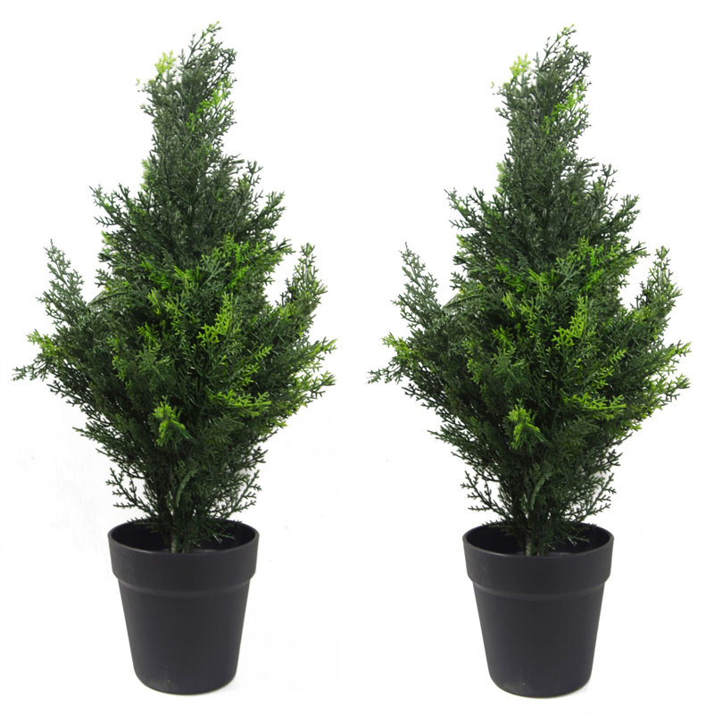 Faux Topiary in Pot Liner, 60cm H x 20cm W x 20cm D