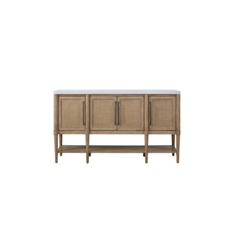 Cement Topped Server with Cane insets