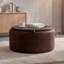 Repose-pieds capitonné rond 27,5 po avec rangement-370454633