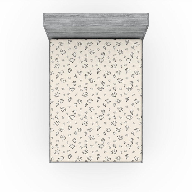 Ensemble de 2 draps-housses Ambesonne, Drap-housse pour lit double