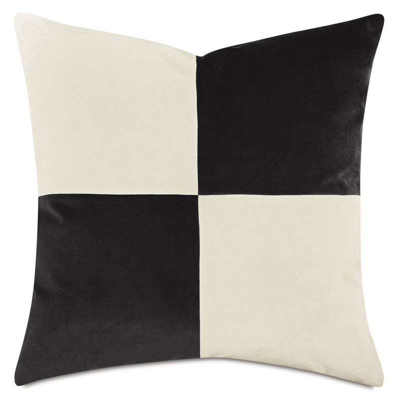 Coussin Uma, Square 20", Gris anthracite / ivoire