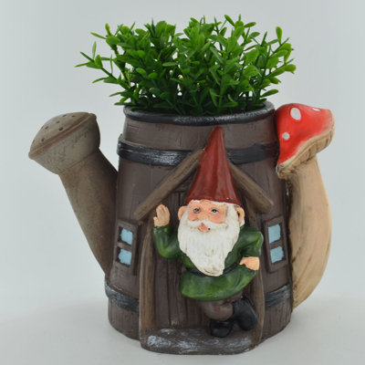 Gnome Plant Pot Watering Can Garden Tool Storage