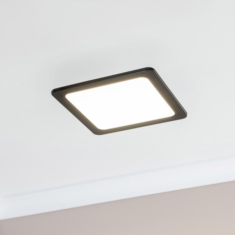 Cirone Plastic LED Flush Mounted Sconce, Matte Black