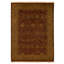 Hand Knotted Wool Oriental Area Rug in Red And Gold