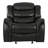 Classic Design Recliner, Black Berry PU Upholstery, Spacious And Comfortable Glider Recliner For Elegant Lounging