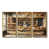 Toile avec cadre flottant or