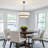 5-light White Fabric Drum Chandelier-832805266