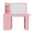 39.5" Makeup Vanity With Light Bulb And 4 Drawers-1570958430
