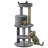 41" Cat Tree Tower with Condo, Scratching Posts, Hanging Ball, Grey