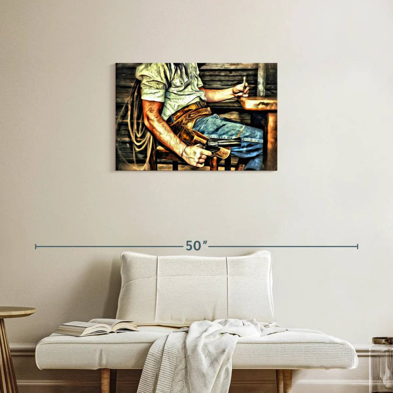 Lelar Fearless Cowboy, 20" H x 30" W