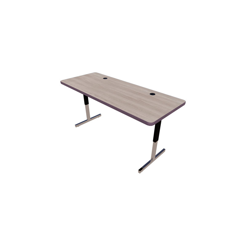 Matériel informatique et technologie - Tables avec pieds à piédestal et gestion des câbles, H 29 po x l 60 po x P 24 po