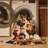 Washable Roosters Farm Area Rug-806412391