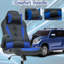 Chaise d'ordinateur de jeu avec support lombaire et accoudoirs rabattables Dkelincs, appui-tête pour adolescent, bleu-1246533105