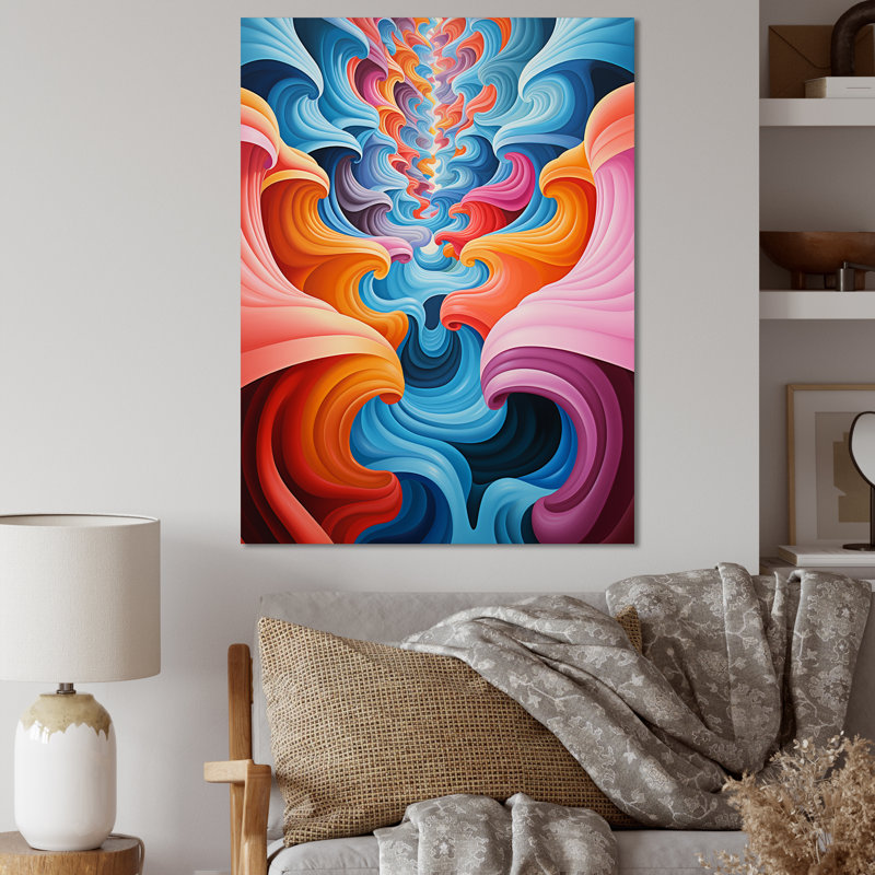 Illusion optique II - impression, H 32 po x l 24 po x P 1 po, Toile tendue