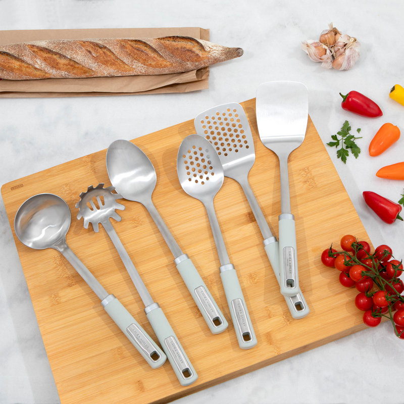 Laura Ashley 6 Utensil Set, Green