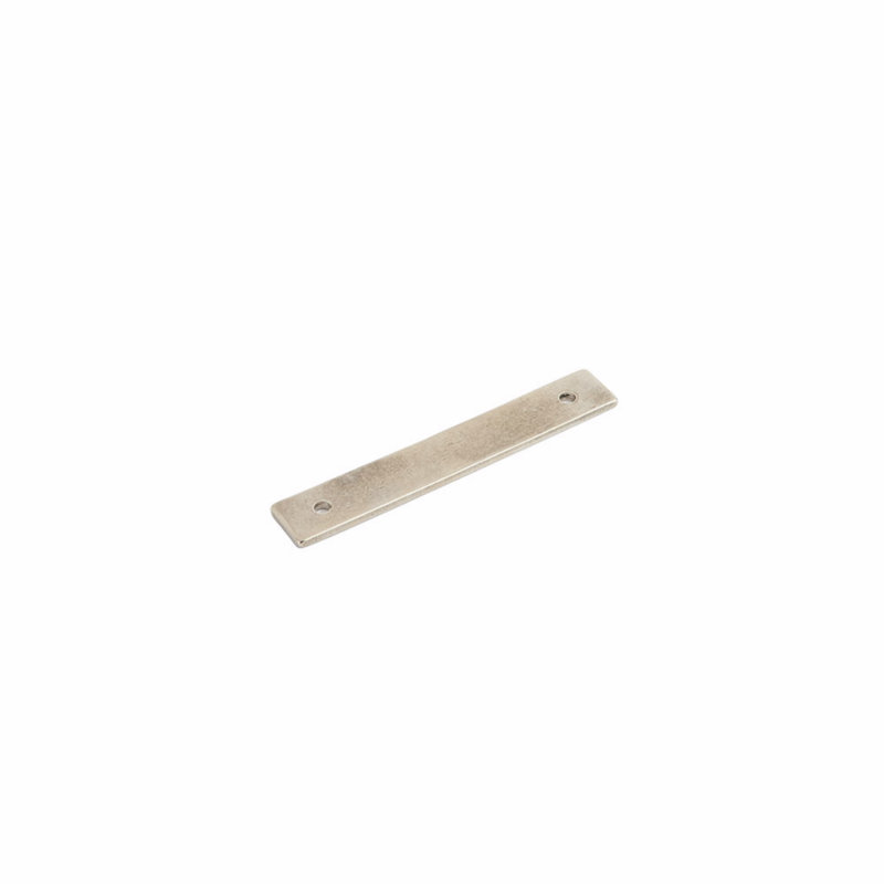 Schaub Vinci contre-plaque pour armoire / tiroir, H 4,5 po x l 0,75 po, Bronze blanc poli