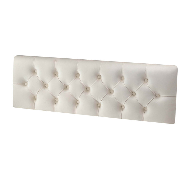 Luczak Upholstered Velvet Panel Headboard, 40 x 60 cm, Latte