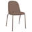Gustawa Dining Chairs - Modern Stackable Plastic Chairs with Iron Legs & Padded Cushion - Set of 4 Kitchen & Dining Room Chairs, Brown-7411803