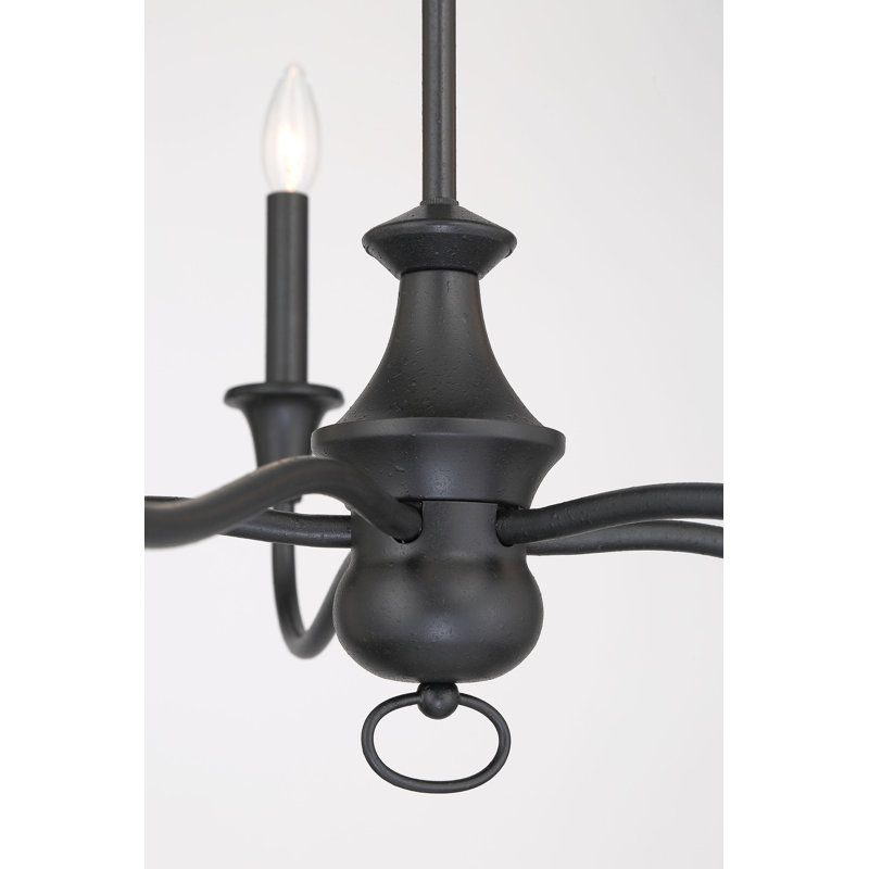 Lustre empire à 5 lumières de style bougie Kashika