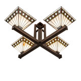 Diamond Band Mission 4 - Light Semi Flush Mount