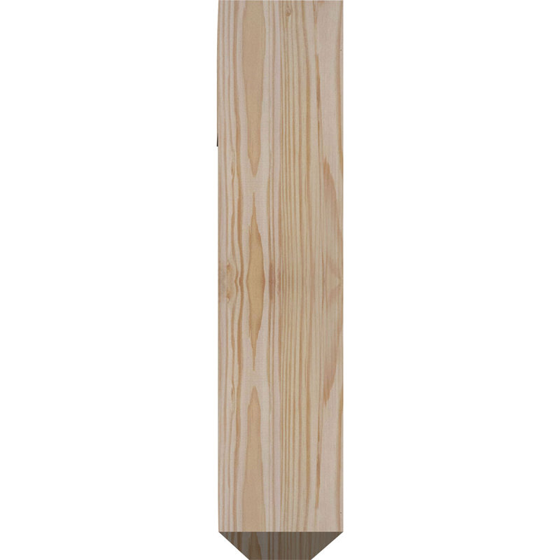 Support à crête en fer Eris, H 18 po x P 15 1/2 po, Sapin de Douglas l 3 1/2 po x T 4 po (lisse)