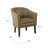 Gavazova Faux Leather Barrel Chair