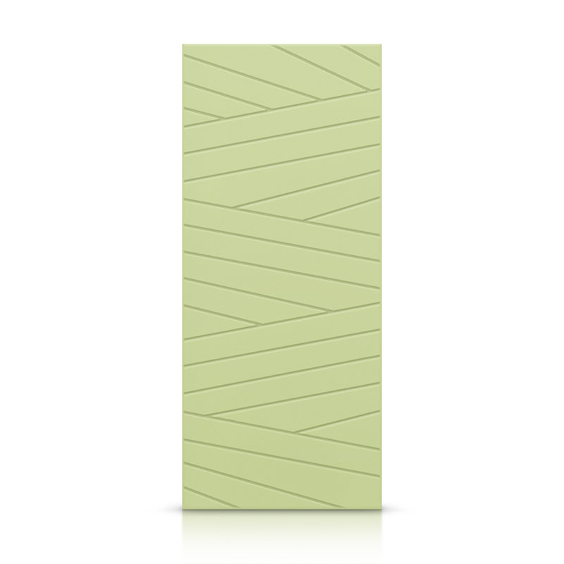 Porte standard à panneaux en bois manufacturé, Vert sauge, 24 po x 84 po