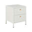 Capsicum 43cm W Steel Bedside Table-1412943958