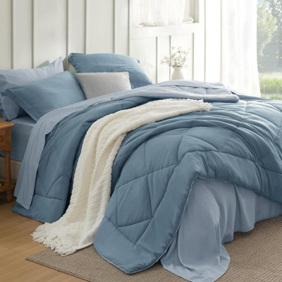 Best Seller Bedsure Comforter Set Reversible Bedding for All Seasons-89GSM