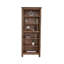Bibliothèque Olum de 79 pouces de hauteur, 6 tablettes ouvertes, structure en bois de manguier massif, brun