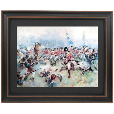 Framed The 17Th Regiment Of Foot At The Battle Of Princeton By Hugh Charles Mcbarron Jr.