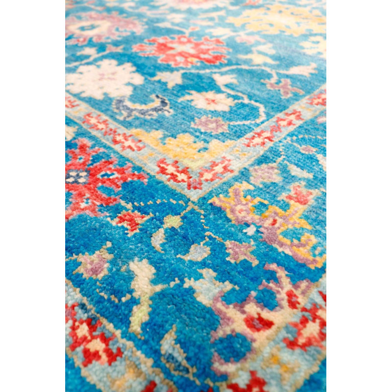Oushak Oriental Area Rug in Turquoise