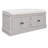 Linen Blend Upholstered Storage Bench-1202489371