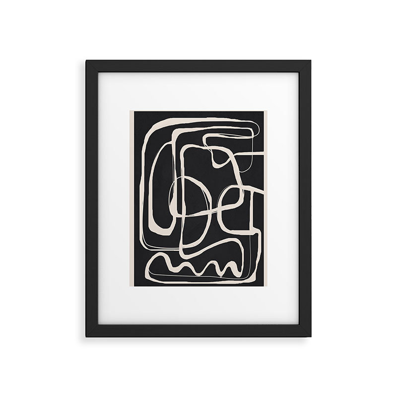 Impression sur toile encadrée sur papier par Nadja, Cadre noir, H 10 po x l 8 po