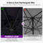 Parasol en porte-à-faux carré 8 'avec base et rotation à 60 degrés-130133132-130133134