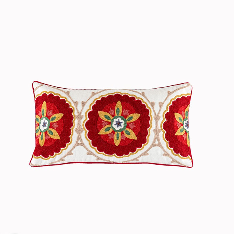 Floral Linen Pillow Cover